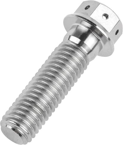 Titanium Flange Hex Head Bolt M8 15 20 25 30 35 40 45 50 55 60mm Screws Pack of 4 (M8x35mm, Silver) in Saudi Arabia