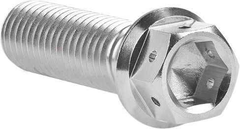 Titanium Flange Hex Head Bolt M8 15 20 25 30 35 40 45 50 55 60mm Screws Pack of 4 (M8x35mm, Silver) in Saudi Arabia