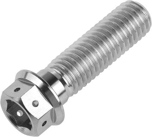 Titanium Flange Hex Head Bolt M8 15 20 25 30 35 40 45 50 55 60mm Screws Pack of 4 (M8x35mm, Silver) in Saudi Arabia