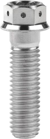 Titanium Flange Hex Head Bolt M8 15 20 25 30 35 40 45 50 55 60mm Screws Pack of 4 (M8x35mm, Silver) in Saudi Arabia