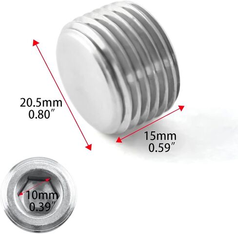 SDTC Tech 2-Pack تجهيزات توصيل الأنابيب 1/2 "NPT ذكر الموضوع 304 الفولاذ المقاوم للصدأ الداخلي عرافة المقبس محول الغاطسة in Saudi Arabia