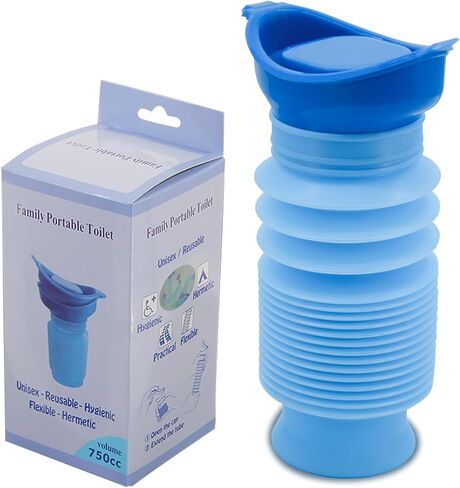 مبولة الطوارئ Leetye Mei، مبولة للتخييم قابلة للانكماش، مرحاض متنقل محمول للجنسين والرجال والنساء للسفر والمربى المروري والتخييم in Kuwait