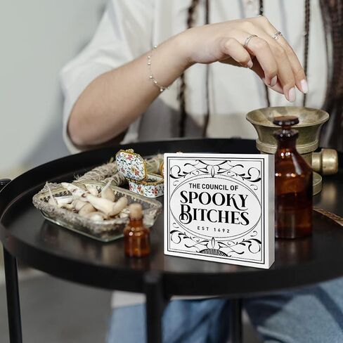 Witchy Tarot Desk Decor Wooden Box Sign, The Lovers, Boho Celestial Witchy Decor for Home Bedroom Living Room Mystical Astrology Decoration Witchy Gifts for Women Teens Friends Girls in Saudi Arabia