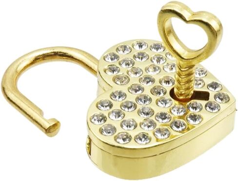 Dnyta 2pcs Small Heart Shaped Padlock Red Cute Padlock with Key Cute Padlock for Jewelry Box Handbag Storage Box or Diary Book in Saudi Arabia