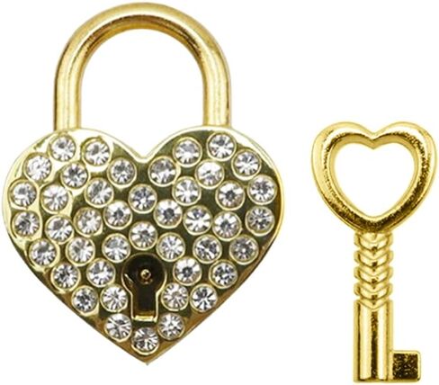 Dnyta 2pcs Small Heart Shaped Padlock Red Cute Padlock with Key Cute Padlock for Jewelry Box Handbag Storage Box or Diary Book in Saudi Arabia