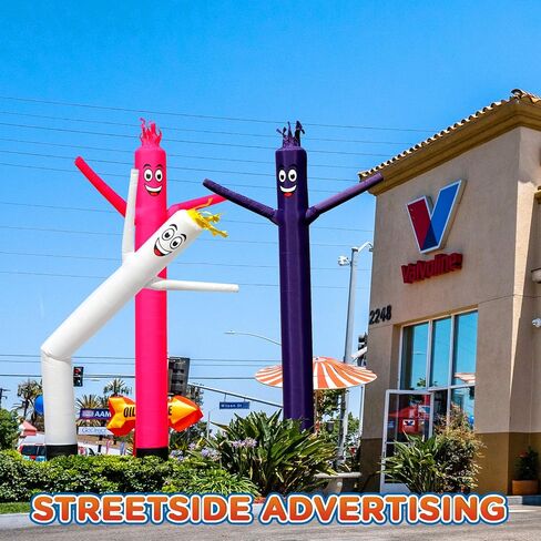 Sky Dancers Inflatable Tube Man Set - 10 Feet Tall Wacky Inflatable Tube Guy with 1/2 HP Blower - Blue in Saudi Arabia