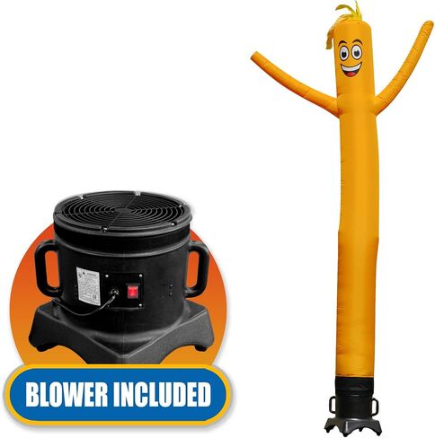 Sky Dancers Inflatable Tube Man Set - 10 Feet Tall Wacky Inflatable Tube Guy with 1/2 HP Blower - Blue in Saudi Arabia