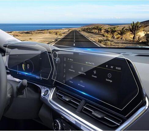 (2pcs) 2024 2025 2026 Trax Screen Protector for Chevy Trax (Only for LS/1RS) 8-inch Touch Screen, 2026 2025 Chevy Trax Accessories Touch Sensitive High Clarity Protective Film 8"-Navi in Kuwait