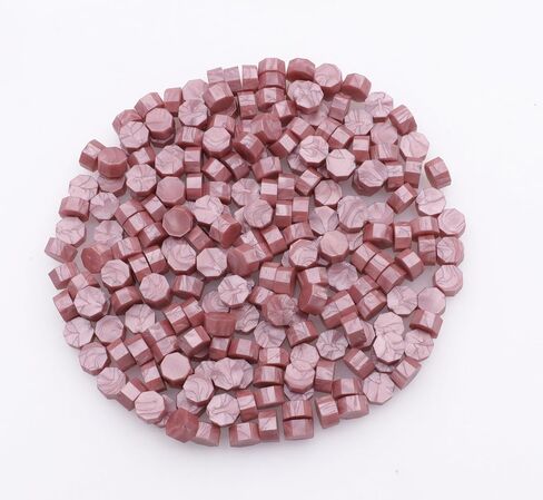 Pearl White Wax Seal Beads, ONWINPOR 300 Pieces Octagon Sealing Wax Beads for Letters, Cards, Wedding Invitations, Wine Package, Gift Wrapping, Christmas Card (Pearl White) in Kuwait