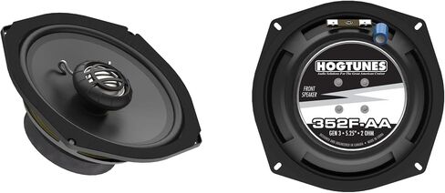 مكبرات صوت أمامية Hogtunes 352F-AA مقاس 5.25 بوصة (عبوتان)، تناسب دراجات Harley-Davidson النارية 1998-2013 in Kuwait