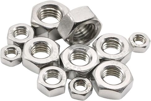 50-Pack Small 3mm M3-0.5 304 Stainless Steel Hex Nuts by IMScrews - Rust-Resistant Hardware for Home Repairs and Projects in Saudi Arabia