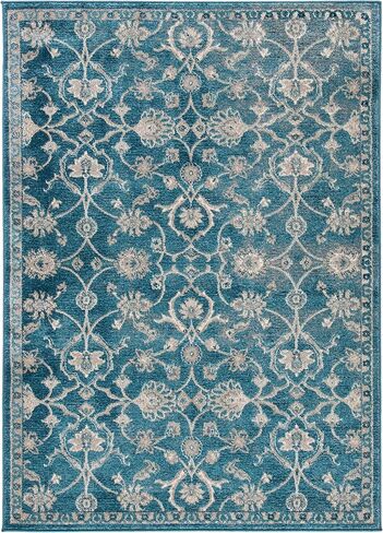 مجموعة SAFAVIEH Sofia 2'2" x 10' أزرق / بيج SOF386C عتيق شرقي متعثر غير قابل للتساقط، سجادة غرفة المعيشة، مدخل الردهة، غرفة النوم، عداء in Saudi Arabia
