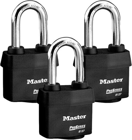 Master Lock - Four (4) High Security Pro Series Padlocks 6127NKALH-4 w/BumpStop Technology in Saudi Arabia