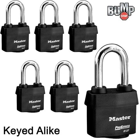 Master Lock - Four (4) High Security Pro Series Padlocks 6127NKALH-4 w/BumpStop Technology in Saudi Arabia