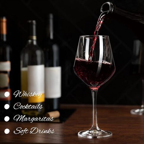 Plastic Wine Glasses Set of 4(15oz) |Unbreakable Wine Glasses with Stem|100% Tritan & BPA Free |Dishwasher Safe| Awesome For Pool, Beach, Travel, Pool, Camping, Beach, Picnic, Everyday Use. in Kuwait