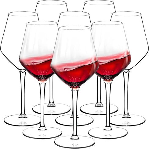 Plastic Wine Glasses Set of 4(15oz) |Unbreakable Wine Glasses with Stem|100% Tritan & BPA Free |Dishwasher Safe| Awesome For Pool, Beach, Travel, Pool, Camping, Beach, Picnic, Everyday Use. in Kuwait