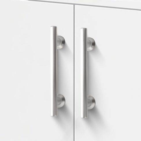 NEGS Brushed Nickel Cabinet Pulls (6, Satin Nickel, Hole spacing 5 inches) in Saudi Arabia