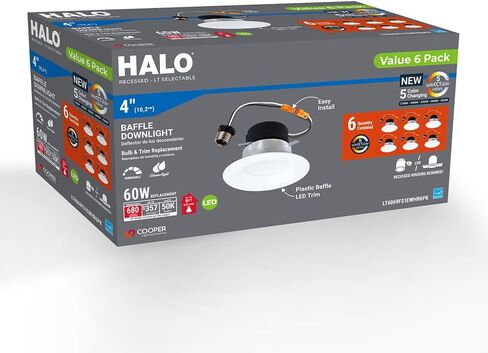 HALO LT مقاس 4 بوصة، زخرفة LED مجوفة in Kuwait