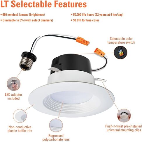 HALO LT 4-Inch Recessed LED Retrofit Trim in Saudi Arabia