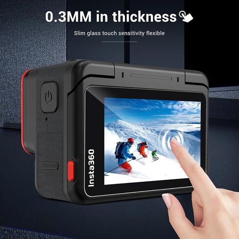 واقي شاشة CYNOVA لـ Insta360 Ace Pro، واقي شاشة فائق الوضوح من الزجاج المقسى لـ Insta360 Ace Pro، واقي عدسة Insta360 Ace Pro، فيلم شاشة LCD من الزجاج المقسى، صلابة 9H in Kuwait