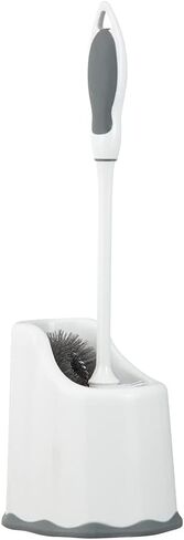 Superio Toilet Brush with Holder Grey, Comfort Grip, Matching Caddy, Clean Bathroom, Heavy Duty (Toilet Brush 2-Pack) in Saudi Arabia