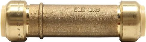 EFIELD Push Fit Slip/Repair 1/2 Inch Coupling with a Disconnect Clip, Brass 1/2"-1 Piece in Saudi Arabia