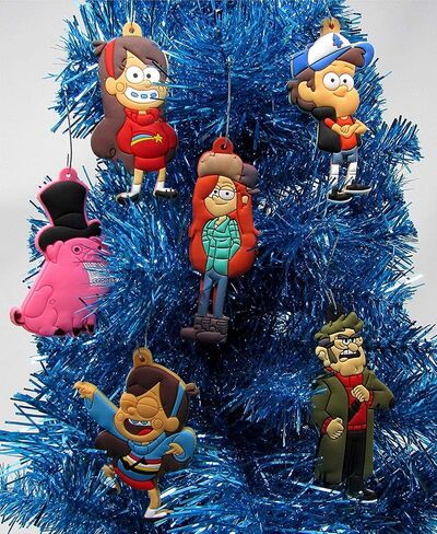 Gravity Falls Christmas Ornament Set Featuring Mabel, Dipper, Wendy, Waddles and Friends in Saudi Arabia