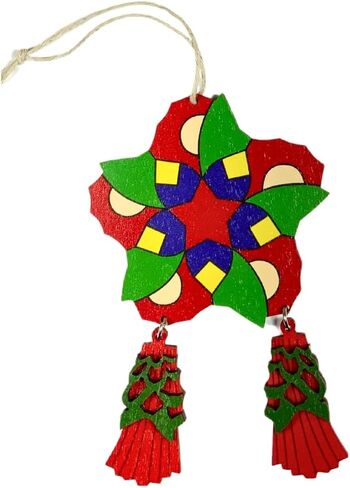 Philippine Christmas Tree Parol Ornaments (3-Pack) in Saudi Arabia