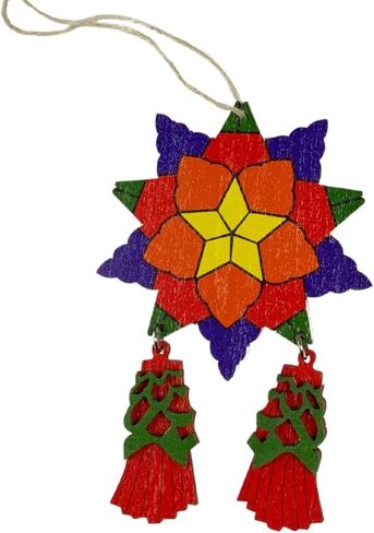 Philippine Christmas Tree Parol Ornaments (3-Pack) in Saudi Arabia