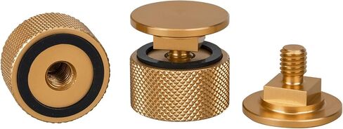 3mirrors Welding Hood (Pipeliner) Helmet Fasteners Gold Headgear Replacement Parts Accessories Screws Flip Hood Aluminum - Anodized w/Silicone Washer 1 Pair in Saudi Arabia