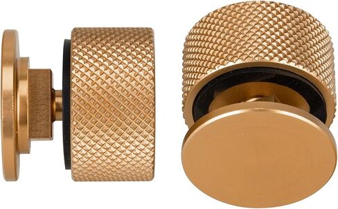 3mirrors Welding Hood (Pipeliner) Helmet Fasteners Gold Headgear Replacement Parts Accessories Screws Flip Hood Aluminum - Anodized w/Silicone Washer 1 Pair in Saudi Arabia