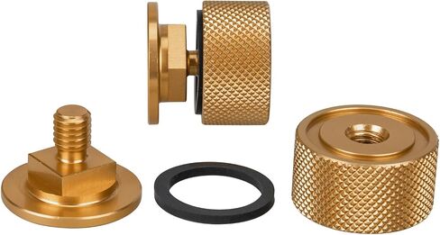3mirrors Welding Hood (Pipeliner) Helmet Fasteners Gold Headgear Replacement Parts Accessories Screws Flip Hood Aluminum - Anodized w/Silicone Washer 1 Pair in Saudi Arabia
