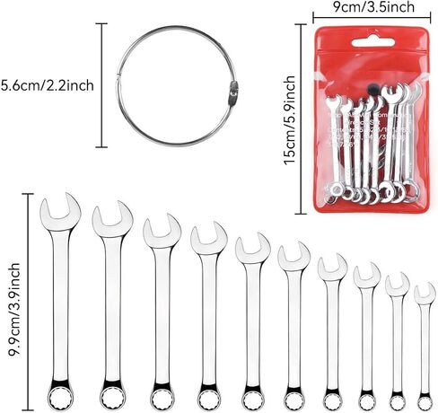 Mini Wrench Set Open End Wrench Combination Wrench Small Wrench Set, Metric and SAE (MET) in Saudi Arabia
