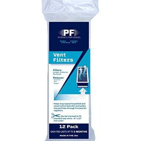 Protect Plus 6029520 12 x 4 in. Purafilter 2000 Rectangular Vent Filter - Pack of 12