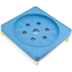 QWORK Propane Cylinder Base, 5-30ib Gas Cylinder Fixed Tray, Movable Gas Cylinder Gas Tank Base Holder for Gas Cylinder Consignment and Fixed Storage