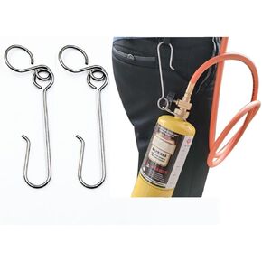 Propane Tank Cylinder Belt Hook Clip Hanger for MAPP Pro Gas Bottle and Map Gas Tank(2Pcs)