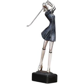 Golfer Figurine Sports Sculpture Resin Sports Statue Abstract Crafts Ornaments for Office Home Decor - Women