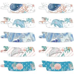 Nasogastric or Oxygen Tube precut Adhesive Tape Ocean Mix x 10 Pack. (Right Side)
