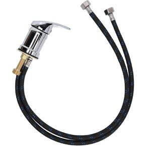 Shampoo Bed Faucet,Faucet with Hose,Salon Shampoo Basin Faucet Mixing Valve Professional Shampoo Bowl Faucet Hose for Shampoo Bed,Salon Sink Faucet (Silver(Chrome Faucet))