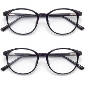 Blue Light Blockin Glasses Round Women Men Computer Glasses Anti Eye Strain/UV/Glare Gaming Glasses