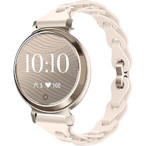 Compatible with Garmin Lily 2 Bands, Lamshaw 14mm Elastic Silicone Hollowed Out Replacement Straps Compatible for Garmin Lily 2 Smartwatch