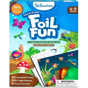 Skillmatics Art & Craft Activity - Foil Fun Holiday Magic, No Mess Art for Kids, Christmas Craft Kits & Supplies, DIY Creative Activity, Gifts for Boys & Girls Ages 4, 5, 6, 7, 8, 9