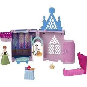 Mattel Disney Frozen Storytime Stackers Playset, Anna's Arendelle Castle Dollhouse with Small Doll, Olaf and 7 Accessories, Inspired by Disney Frozen Movies