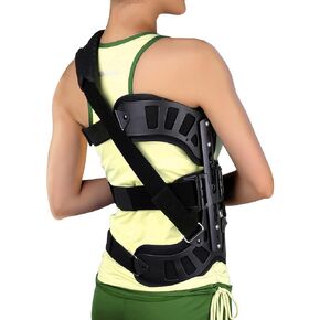 Scoliosis Posture Corrector, Adjustable Back Cerviacal Scoliosis Appliance Fixed Brace for Kyphosis, Osteoporosis, Postoperative Recovery Men and Women