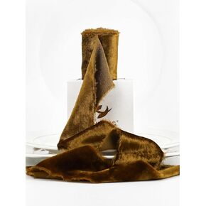 HUIHUANG Black Velvet Ribbon 2 inch Handmade Frayed Silk Velvet Ribbon for Flower Bouquet, Gift Wrapping, Invitations, Halloween Decor, Christmas Decor, Wedding Bridal Shower Decor-3 Yards in Kuwait