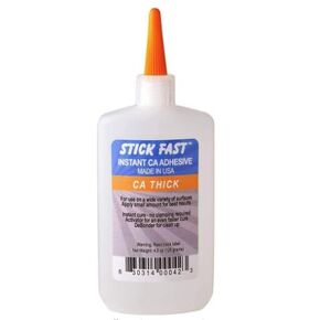Pen Kit Mall - Stick Fast 4.5 oz CA Glue - Great for Woodworking OR CA Finish (4.5 OZ Medium)