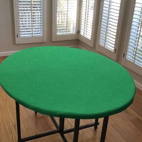CAIT CHAPMAN HOME COLLECTION Felt Game Table Cover 40" Wide Fabric fits 34"-36" Square Table (Fitting 34"-36" Square Table)