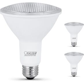 Feit Electric LED PAR30 Long Neck Medium E26 Base Light Bulb - 75W Equivalent - 10 Year Life - 750 Lumen - 3000K Warm White - Non-Dimmable | 3-Pack