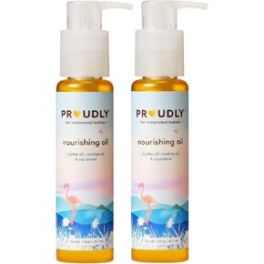 زيت الأطفال المغذي بكل فخر - مزيج من الزيوت الفاخرة والسكوالان وفيتامين E للبشرة الجافة ورائع للشعر المنسوج - زيت تدليك الأطفال، يحبس الرطوبة - 6 أونصة in Kuwait