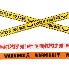 3pcs Halloween Caution Tape, Scary Decor Tapes Halloween Warning Tape Zombie Caution Tape Signs for Halloween Party Zombie Party (3 Colors)